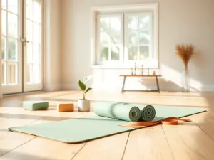 Nowoczesny kącik domowej siłowni z bieżnią i stepperem obok siebie, pokazujący sprzęt do cardio w małej przestrzeni.