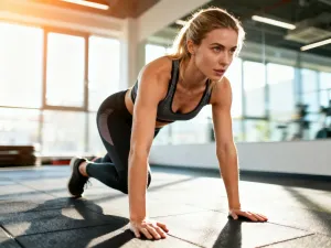 Nadgarstek z zegarkiem sportowym i kolorowym smartwatchem na tle bieżni, ukazujący różnice między tymi urządzeniami